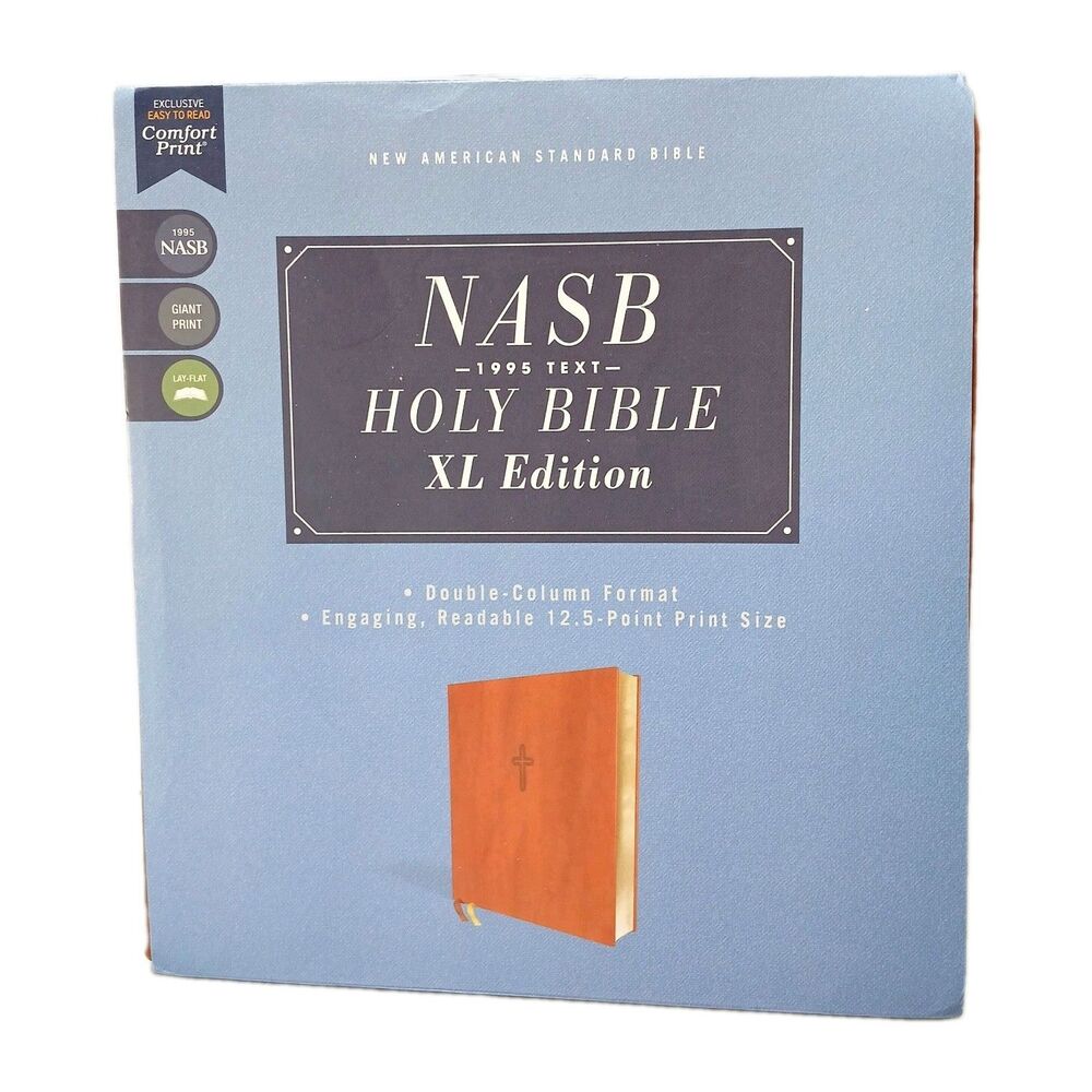 New American Standard Bible,1995, Zondervan Large Print, Db. Column, Leathersoft